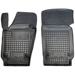 Килимки передні Skoda Fabia 3 2015- гумові, чорні (AVTO-Gumm)