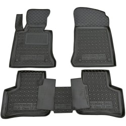Килимки в салон Mercedes GLK (X204) 2008-2015 гумові, чорні (AVTO-Gumm)