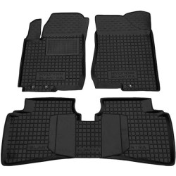 Килимки в салон Hyundai Elantra 2006-2011 (HD) гумові, чорні (AVTO-Gumm)