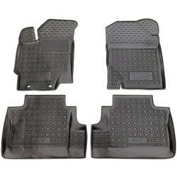 Килимки в салон Toyota Yaris 2015-2019 гумові, чорні (AVTO-Gumm)