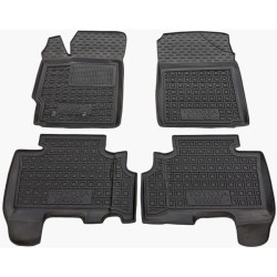 Килимки в салон Toyota Yaris 2006-2011 хетчбек гумові, чорні (AVTO-Gumm)