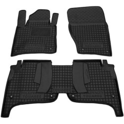 Килимки в салон Volkswagen Touareg 2010-2017 гумові, чорні (AVTO-Gumm)
