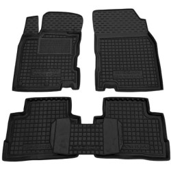 Килимки в салон Nissan Qashqai 2014- гумові, чорні (AVTO-Gumm)