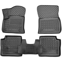 Килимки в салон Peugeot e-2008 2021- гумові, чорні (AVTO-Gumm)