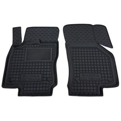 Килимки передні Skoda Octavia A7 2013- гумові, чорні (AVTO-Gumm)
