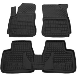 Килимки в салон Citroen C4 Cactus 2015- гумові, чорні (AVTO-Gumm)
