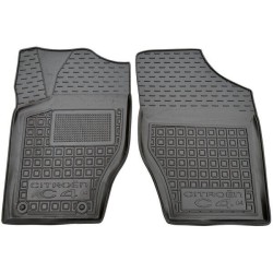 Килимки передні Citroen C4 2004-2010 гумові, чорні (AVTO-Gumm)