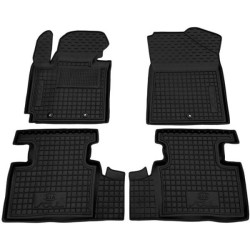 Килимки в салон Kia Soul 2014- гумові, чорні (AVTO-Gumm)