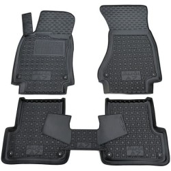 Килимки в салон Audi A7 (4G) Sportback 2011- гумові, чорні (AVTO-Gumm)