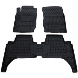 Килимки в салон Mitsubishi L200 2006-2015 довга база, арабська версія гумові, чорні (AVTO-Gumm)