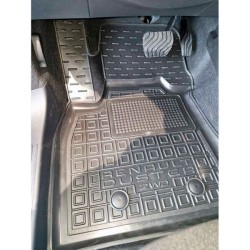 Килимки в салон Renault Duster 2025- 2WD, ДВЗ гумові, чорні (AVTO-Gumm)