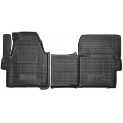 Килимки в салон Hyundai H350 2014- 1+1 гумові, чорні (AVTO-Gumm)
