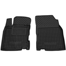Килимки передні Nissan Qashqai 2014- гумові, чорні (AVTO-Gumm)