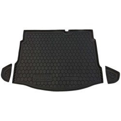 Килимок в багажник Nissan Qashqai 2010-2014 з докаткою гумовий, чорний (AVTO-Gumm)