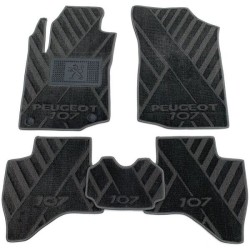 Текстильні килимки в салон Peugeot 107 2005- (X) сірі AVTO-Tex