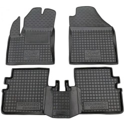 Килимки в салон Ford Connect 2002-2012 коротка база гумові, чорні (AVTO-Gumm)