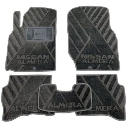 Текстильні килимки в салон Nissan Almera Classic 2006- (X) сірі AVTO-Tex