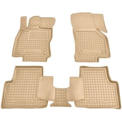 Килимки в салон Volkswagen Passat B8 2015- гумові, бежеві (AVTO-Gumm)