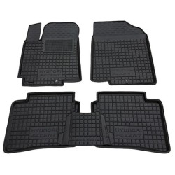 Килимки в салон Hyundai Accent 2011-2016 (RB) гумові, чорні (AVTO-Gumm)