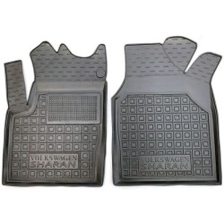 Килимки передні Volkswagen Sharan 1995-2000 5 місць гумові, чорні (AVTO-Gumm)