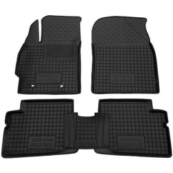 Килимки в салон Toyota Auris 2007-2013 гумові, чорні (AVTO-Gumm)
