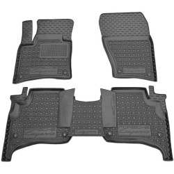 Килимки в салон Porsche Cayenne 2010-2017 гумові, чорні (AVTO-Gumm)