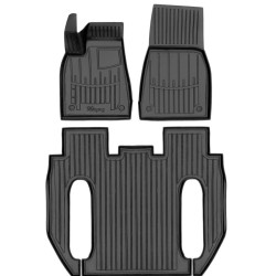 Model X (6 seats) (2015-...) комплект 3D килимків з 3 штук Model X (6 seats) (2015-...) комплект 3D килимків з 3 штук