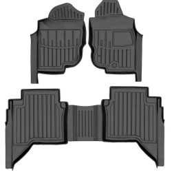 Hilux VII (Crew Cab) (ПРАВЕ КЕРМО) (2004-2015) комплект 3D килимків з 5 штук